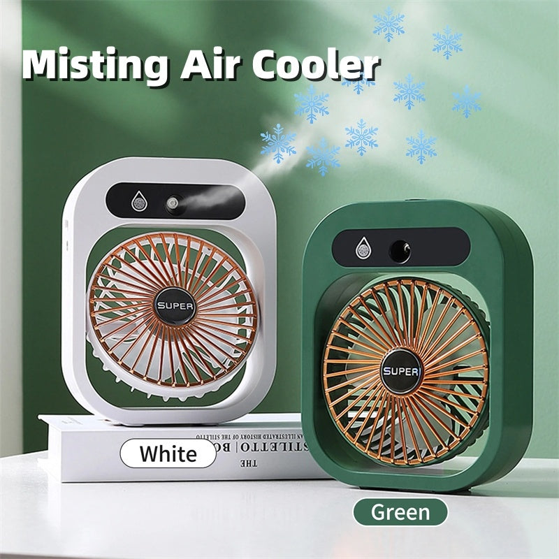 Portable USB Rechargeable Air Conditioning Misting Fan with 3 Speeds